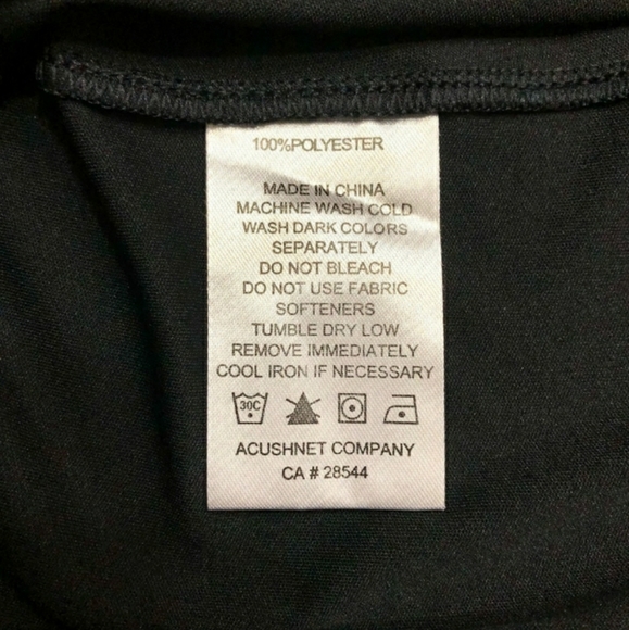 FOOTJOY Black Projoy Performance Shirt Style #27071 Sz Large - Picture 5 of 8